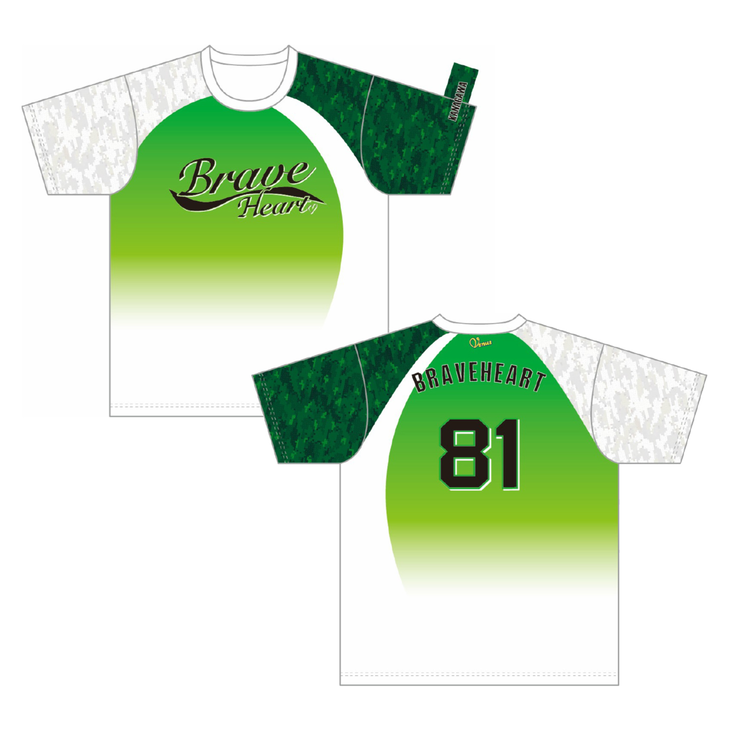 【記入あり】BraveHeart オリジナルイージードライTシャツ